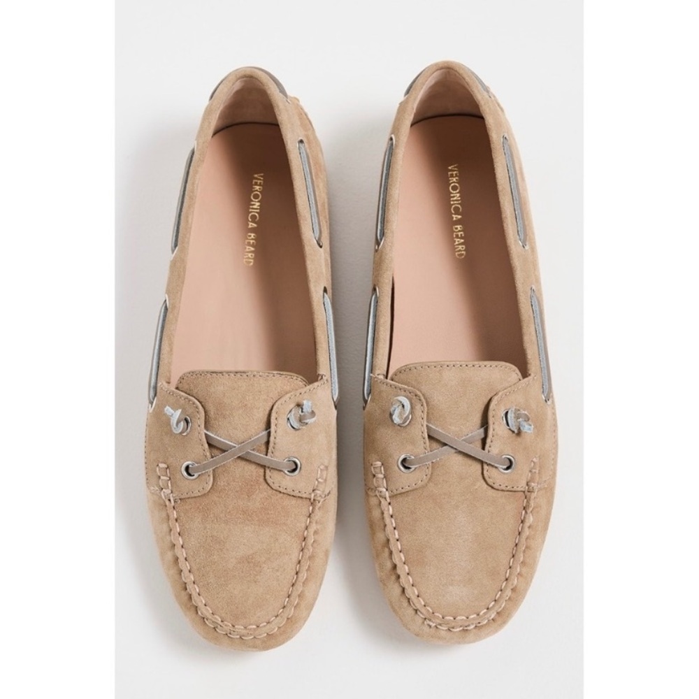 New Veronica Beard Jia Boater Flats in Sand Size 6 - Picture 13 of 14